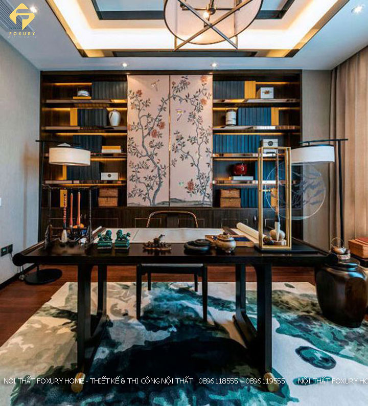 thiết kế văn phòng Phong Cách Châu Á