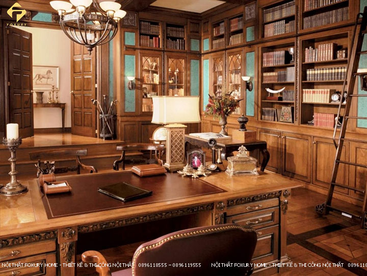 thiết kế văn phòng Phong Cách Cổ Điển