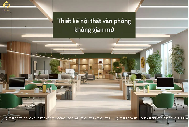 nội thất văn phòng không gian mở