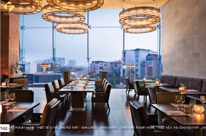 Nhà hàng thiết kế theo phong cách hiện đại