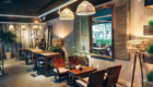 Thiết kế quán cà phê đẹp theo phong cách Rustic