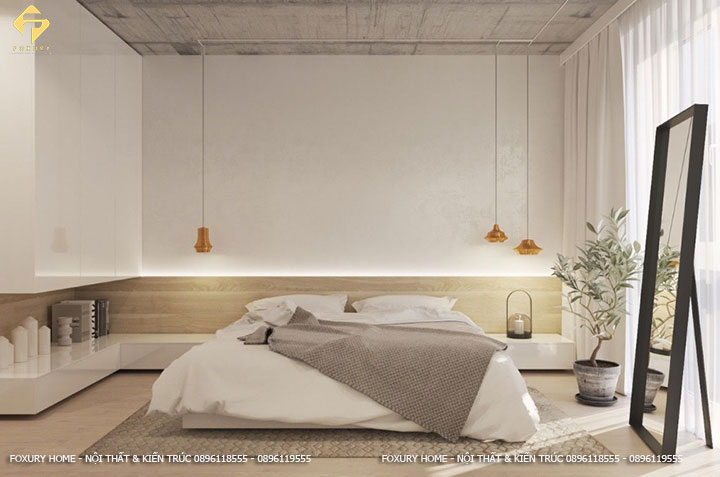 Phong cách thiết kế phòng ngủ tối giản