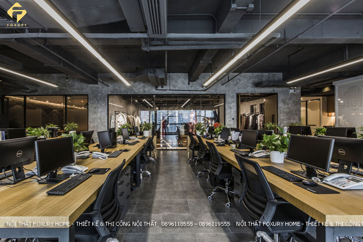 thiết kế văn phòng Phong Cách Châu Á