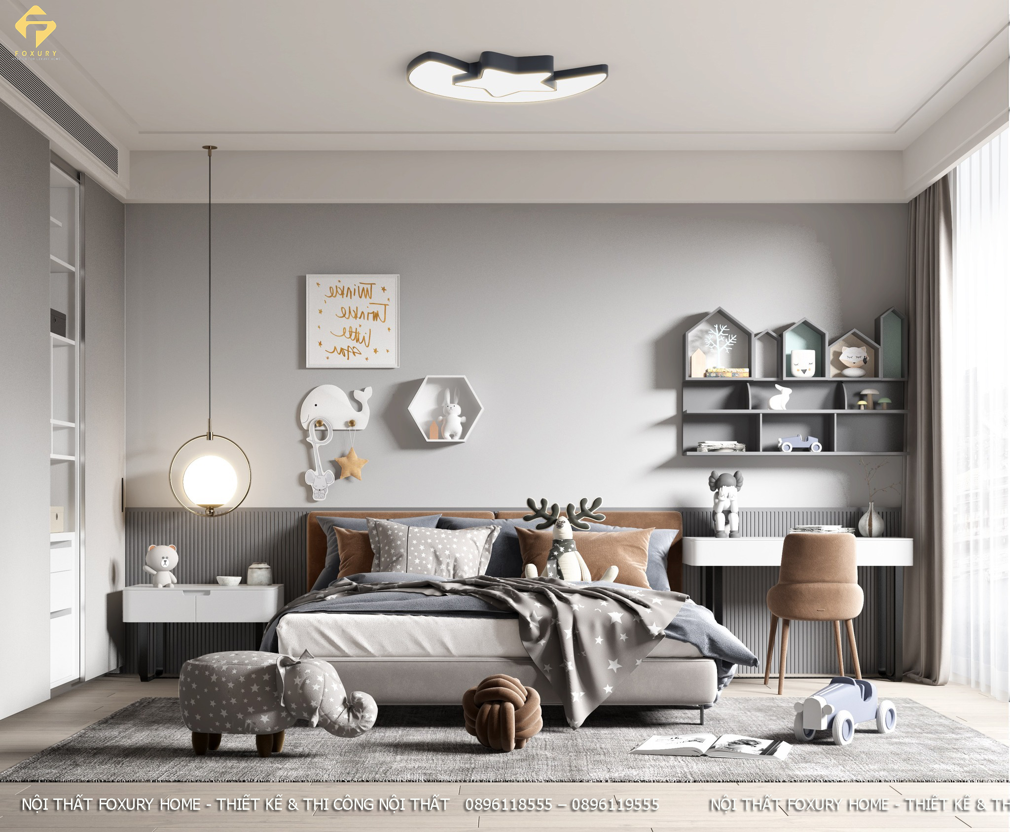 Nội thất phòng ngủ bé trai