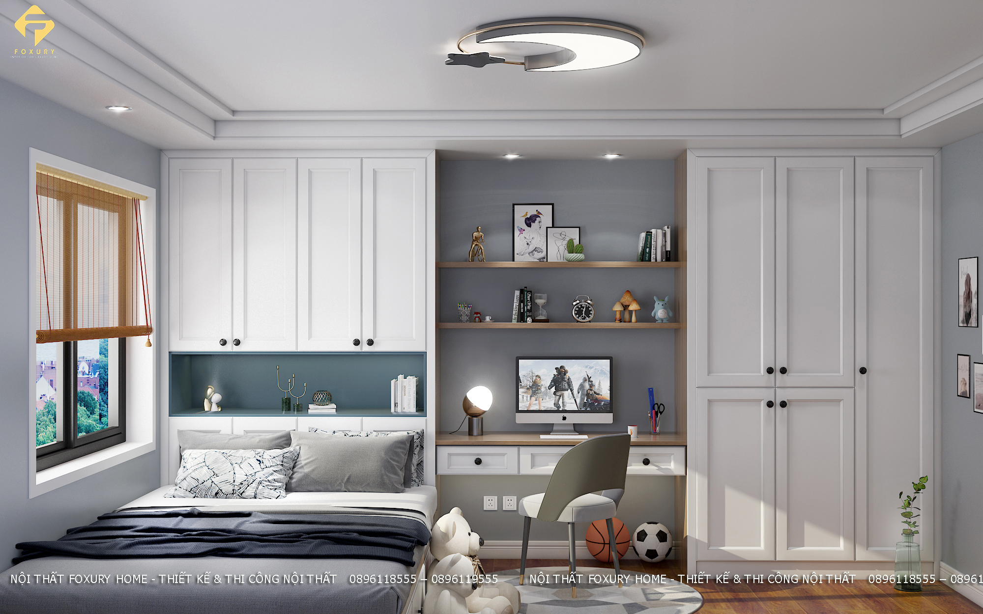 Nội thất phòng ngủ bé trai