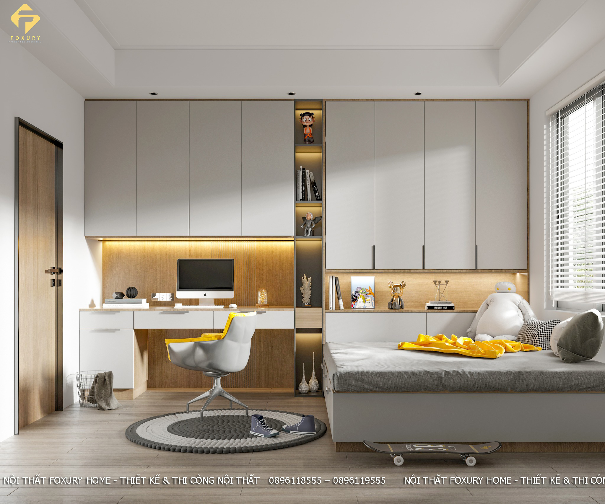 Nội thất phòng ngủ bé trai