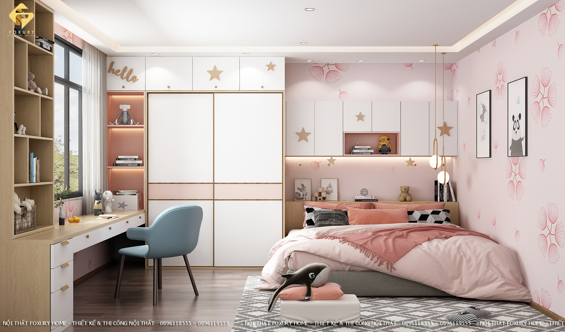 Phòng ngủ bé gái