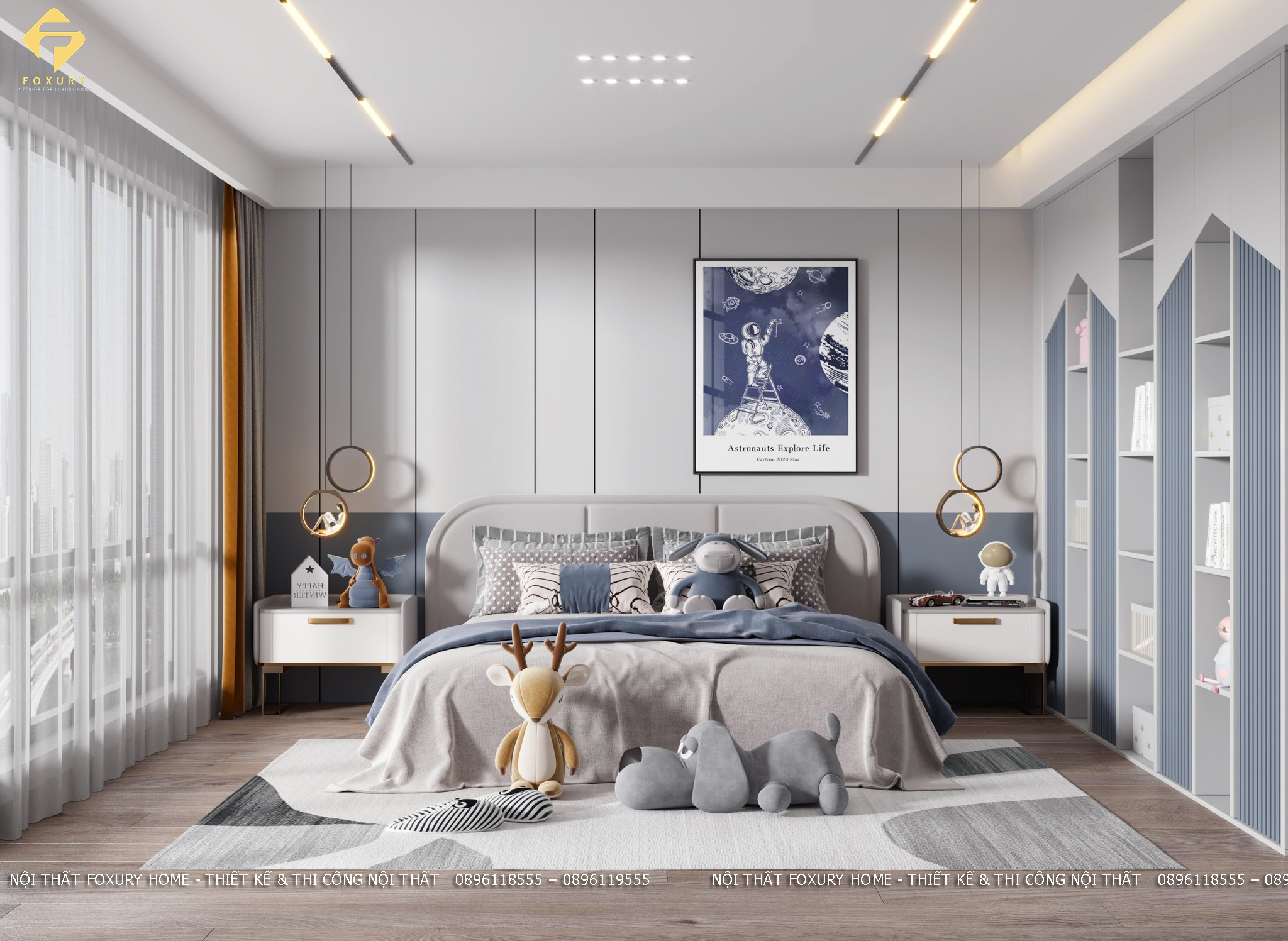 Nội thất phòng ngủ bé trai