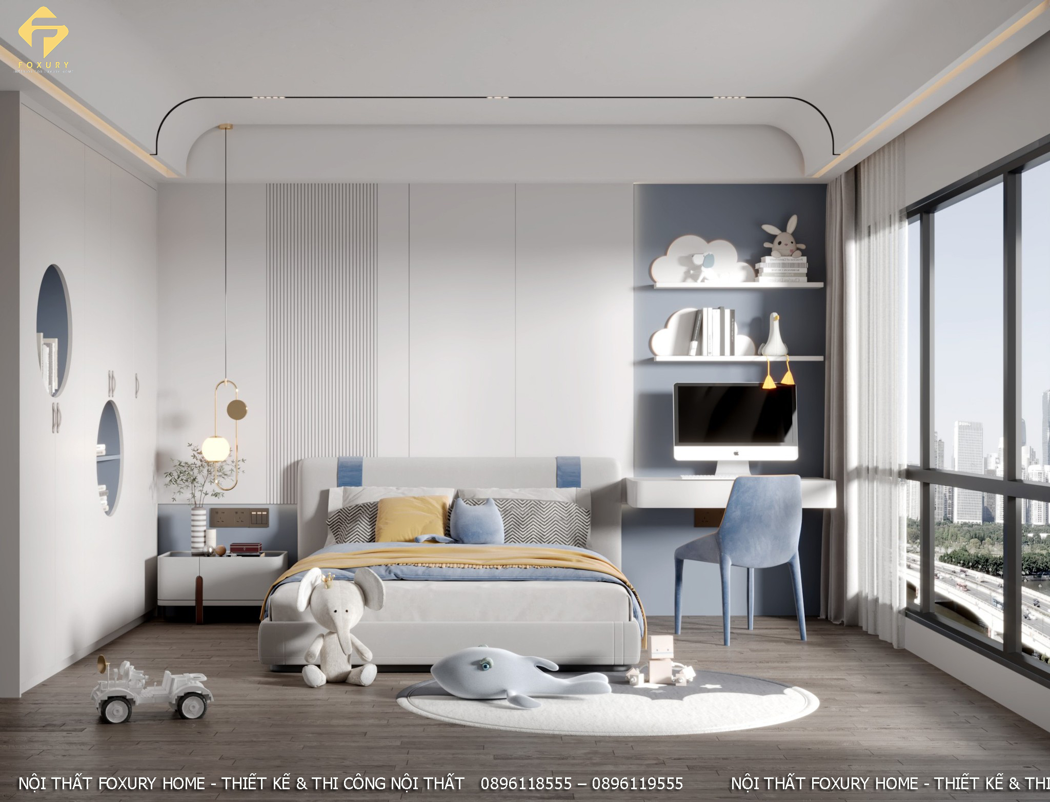 Nội thất phòng ngủ bé trai