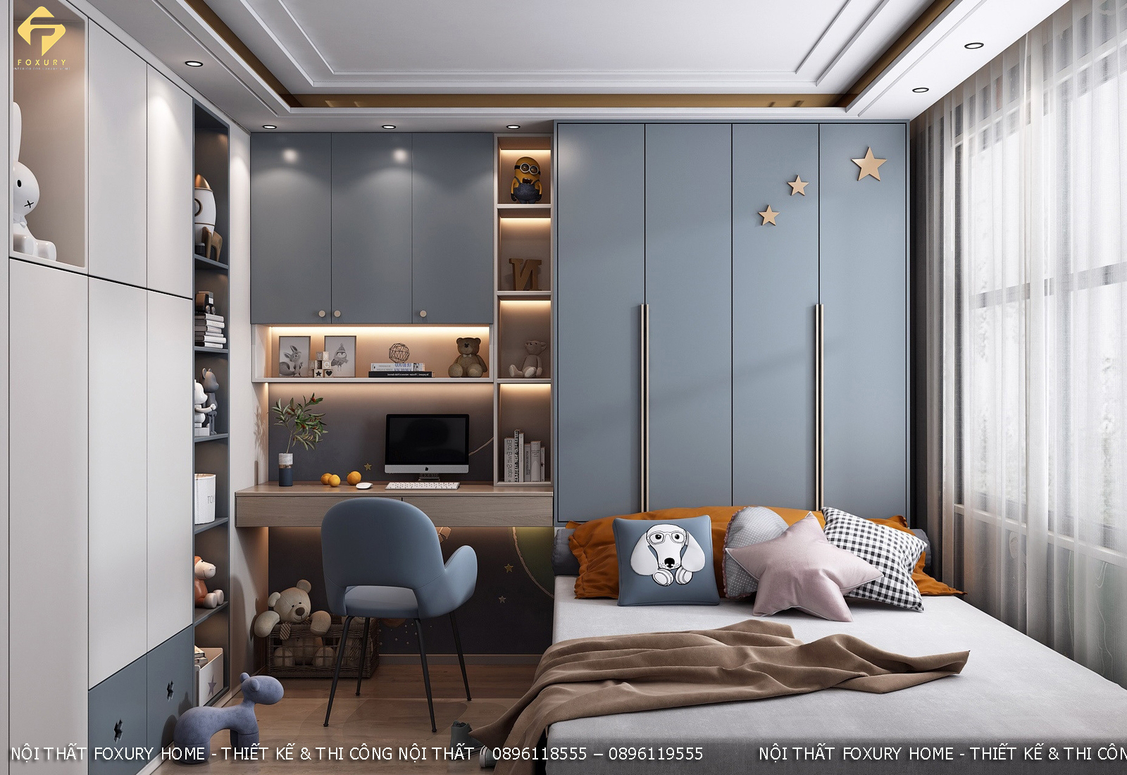 Nội thất phòng ngủ bé trai