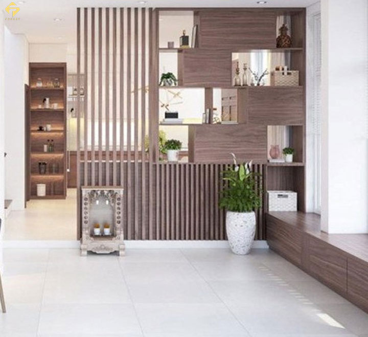 vách ngăn gỗ Melamine