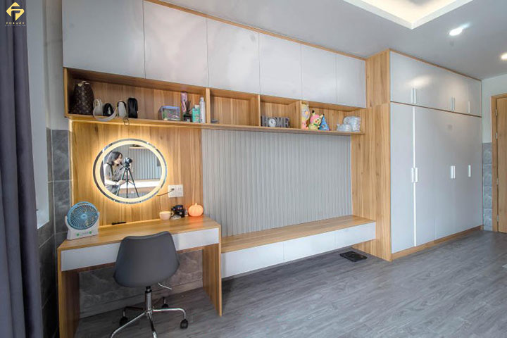 gỗ an cường vào trong thi công nội thất