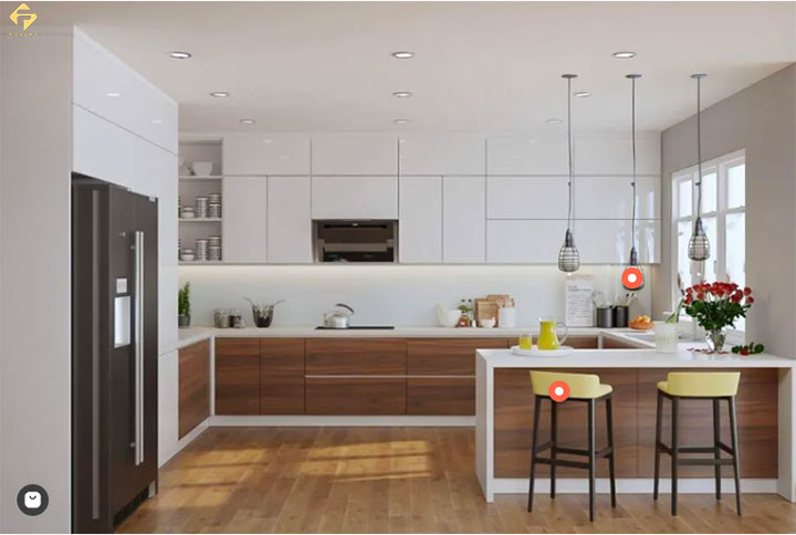 Nội thất nhà ở gỗ mfc