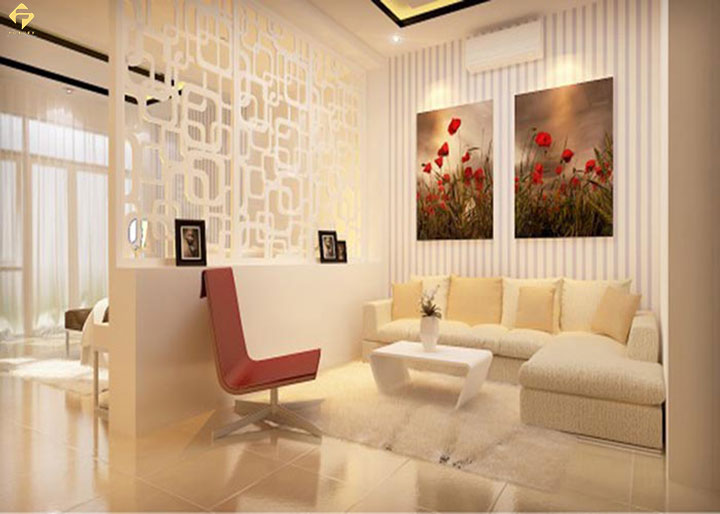 vách ngăn gỗ Melamine