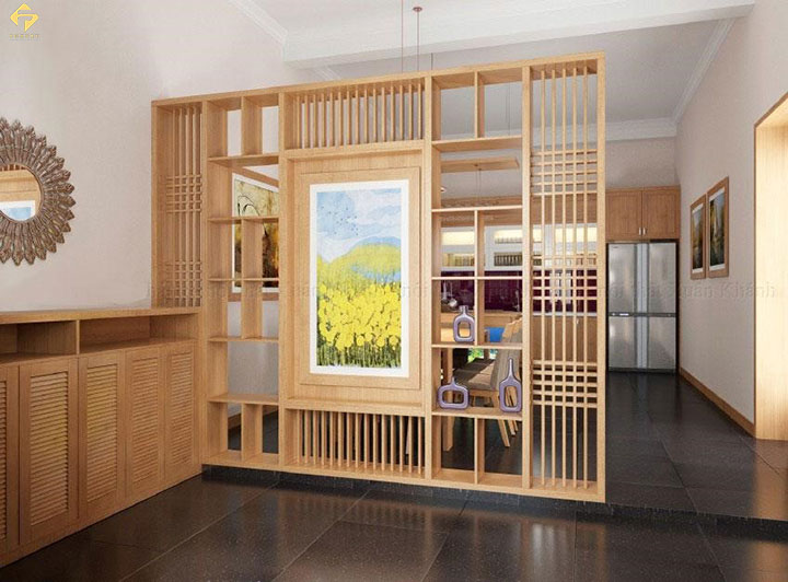 vách ngăn gỗ Melamine