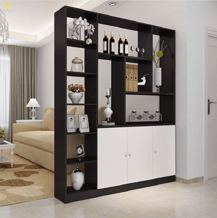 vách ngăn gỗ Melamine