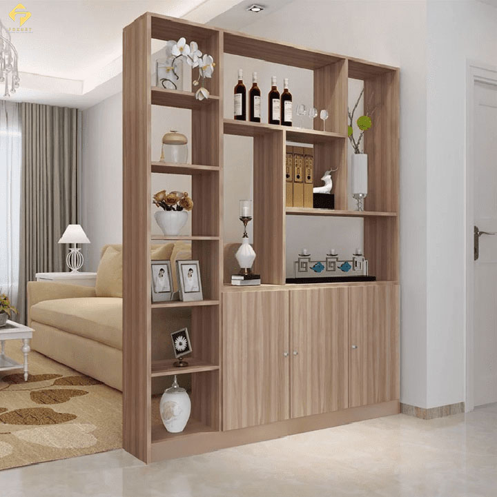 vách ngăn gỗ Melamine