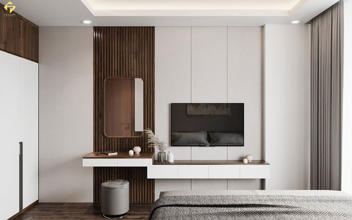 Kệ tivi phòng ngủ gỗ công nghiệp