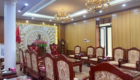bàn họp gỗ mdf phủ veneer Hương Đá
