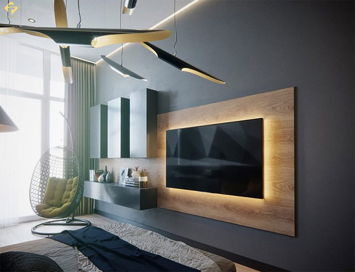 Kệ tivi phòng ngủ gỗ công nghiệp