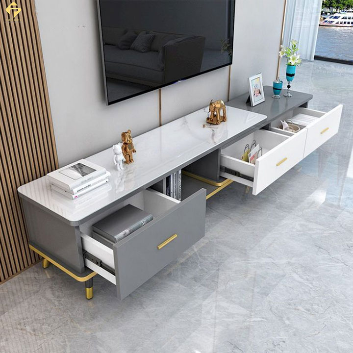 Kệ tivi phòng khách gỗ công nghiệp