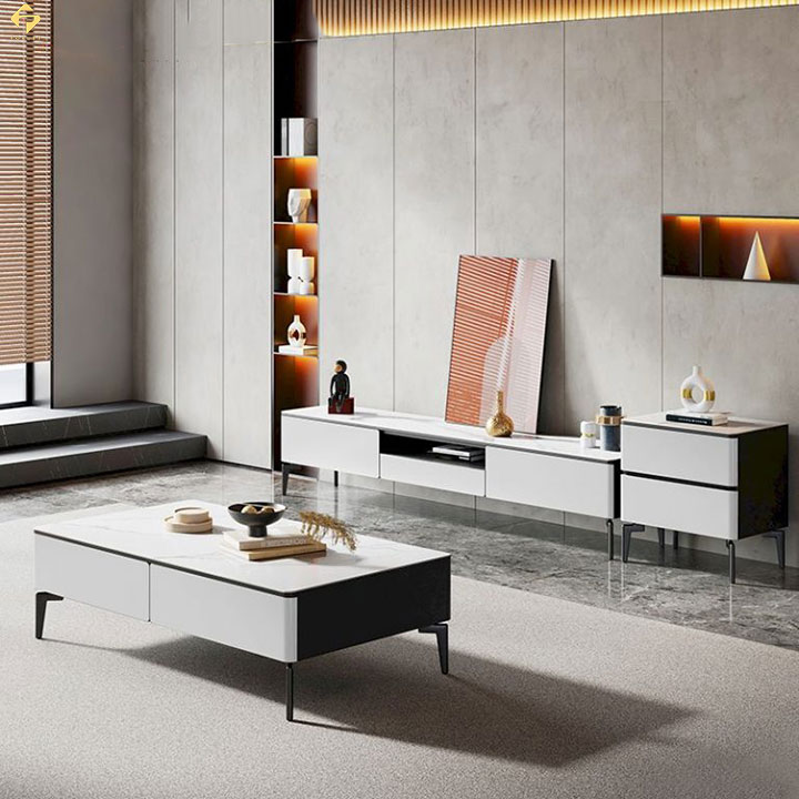 Kệ tivi phòng khách gỗ công nghiệp