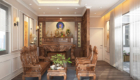 thi công nội thất phòng thờ nhà ống
