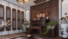 thi công nội thất phòng thờ nhà ống