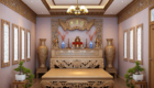 thi công nội thất phòng thờ nhà ống