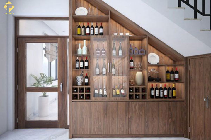 tủ rượu thiết kế âm tường