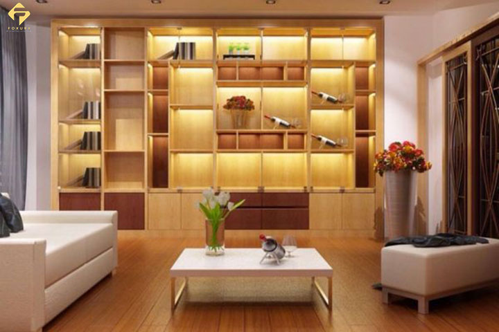 tủ rượu thiết kế âm tường