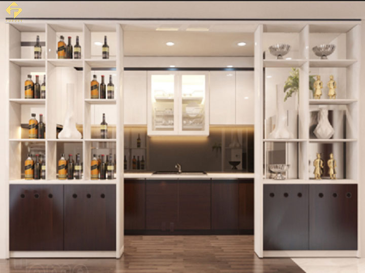 Tủ rượu phòng bếp