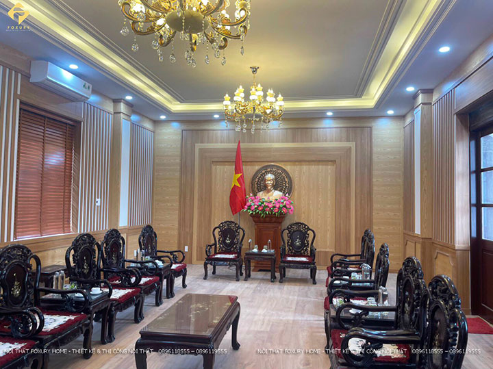 vách tiêu âm gỗ mdf phủ veneer hương đá