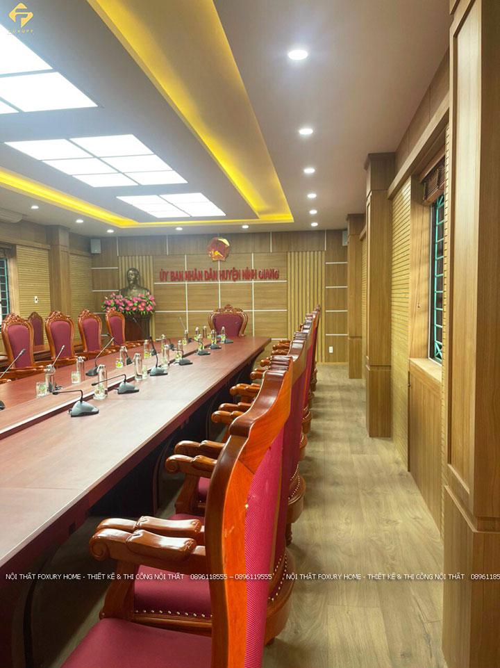 vách tiêu âm gỗ mdf phủ veneer hương đá