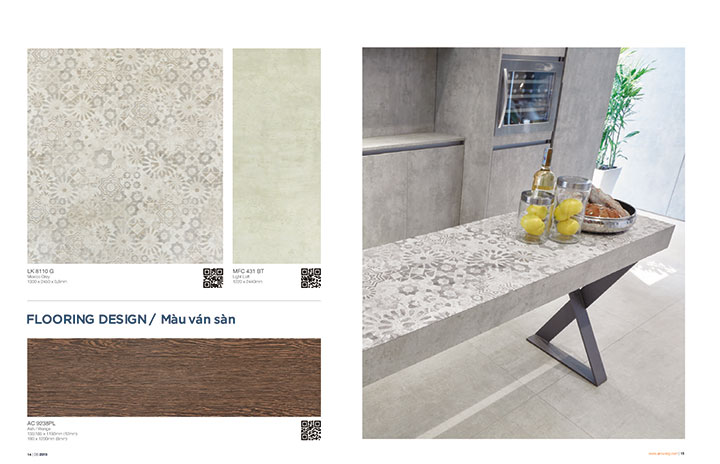 phối màu phòng bếp