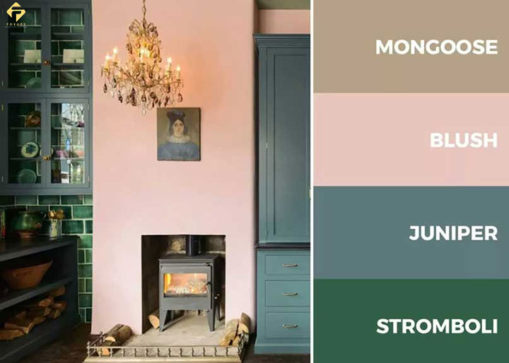 phối màu phòng bếp