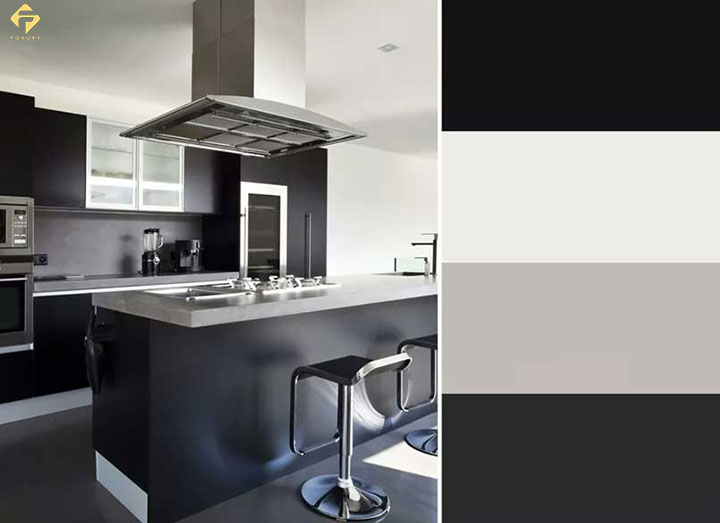căn bếp màu đen