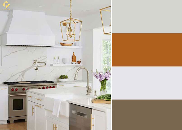 Xám đậm, Nâu & Trắng