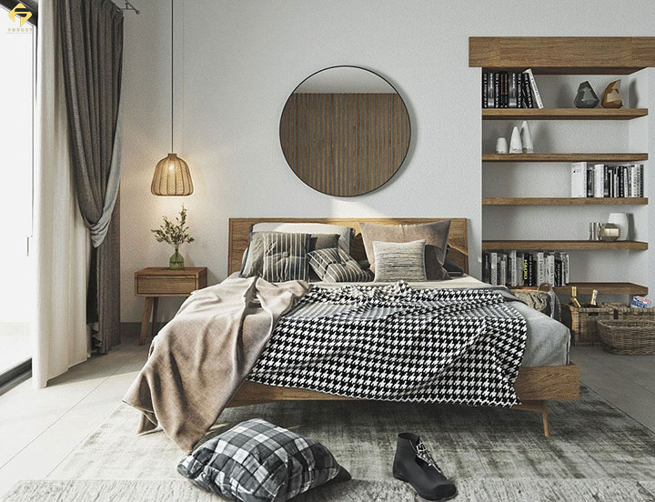 phối màu phòng ngủ hiện đại