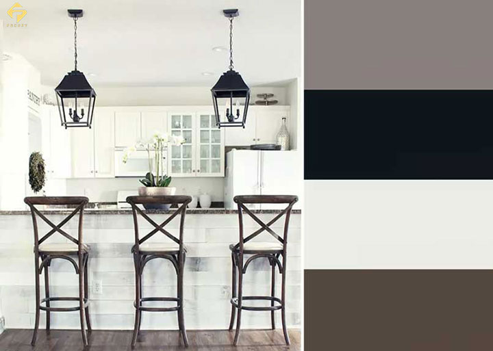 Trắng, Nâu & Đen