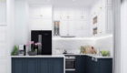 tủ bếp gỗ công nghiệp phủ sơn