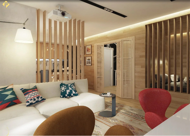 Vách ngăn gỗ công nghiệp MDF