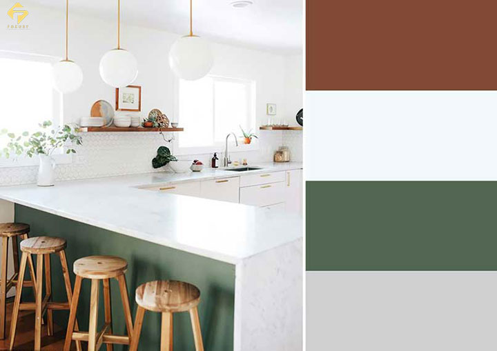 Xanh lá cây và Trắng