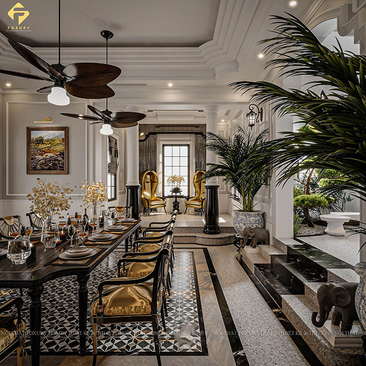 nội thất phong cách Indochine