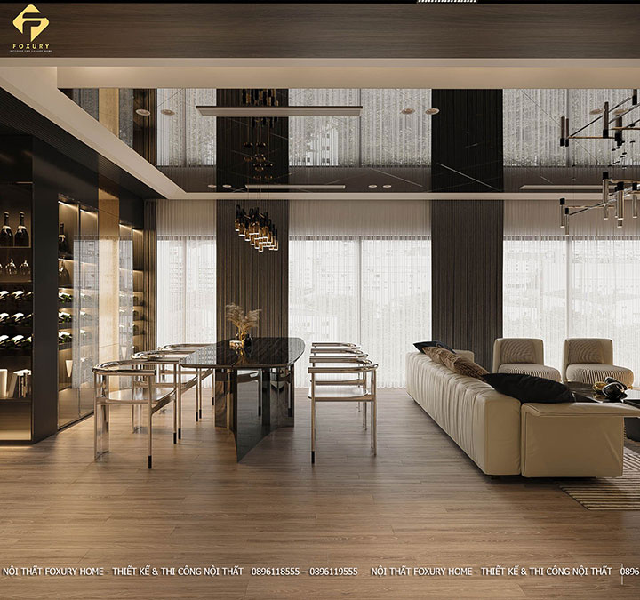 thi công nội thất căn hộ Duplex