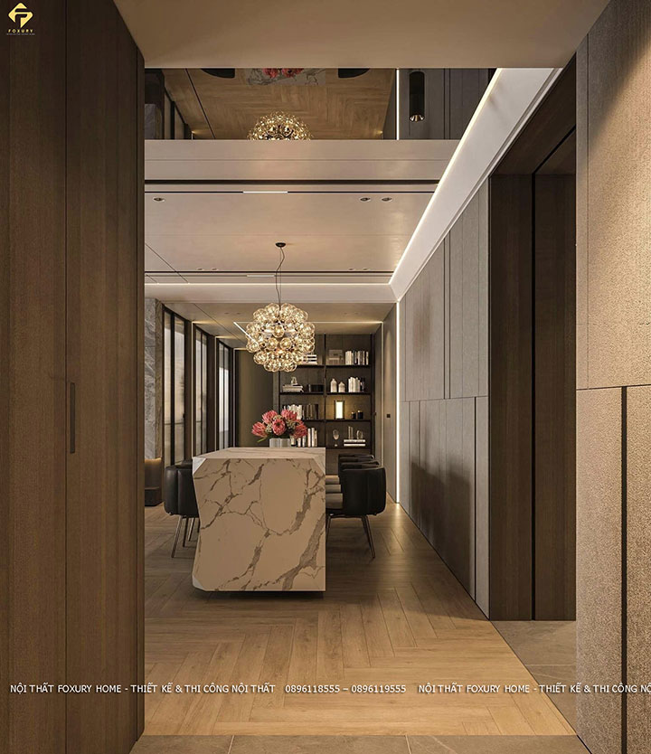 thi công nội thất căn hộ Duplex