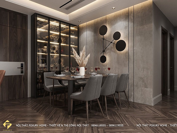 thi công nội thất căn hộ anh Giang