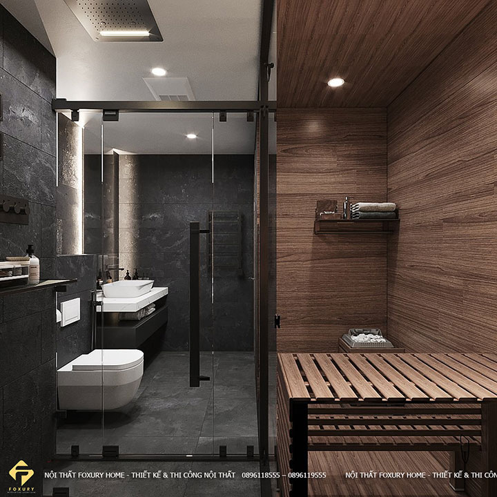 thi công nội thất phòng ngủ căn hộ anh Giang