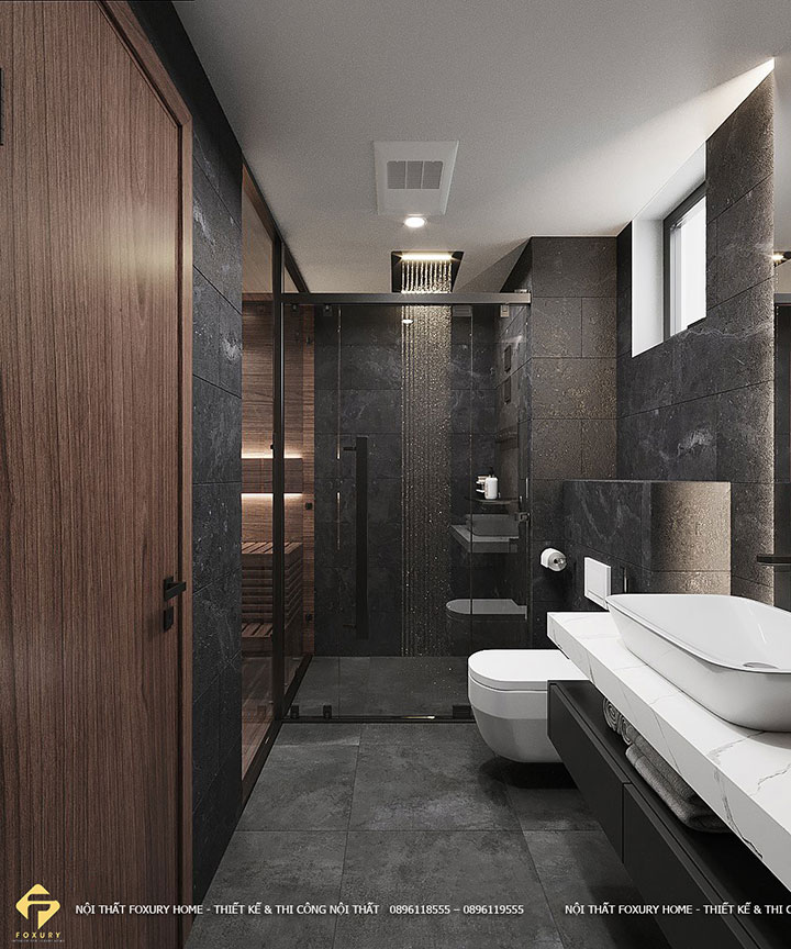 thi công nội thất phòng ngủ căn hộ anh Giang