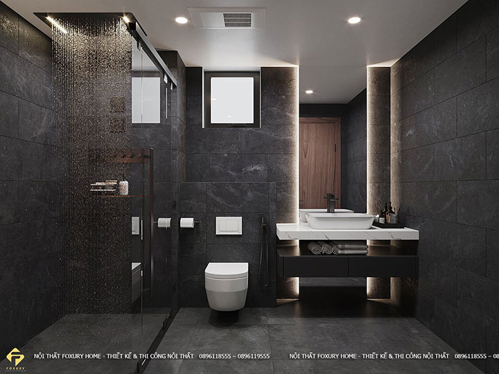 thi công nội thất phòng ngủ căn hộ anh Giang